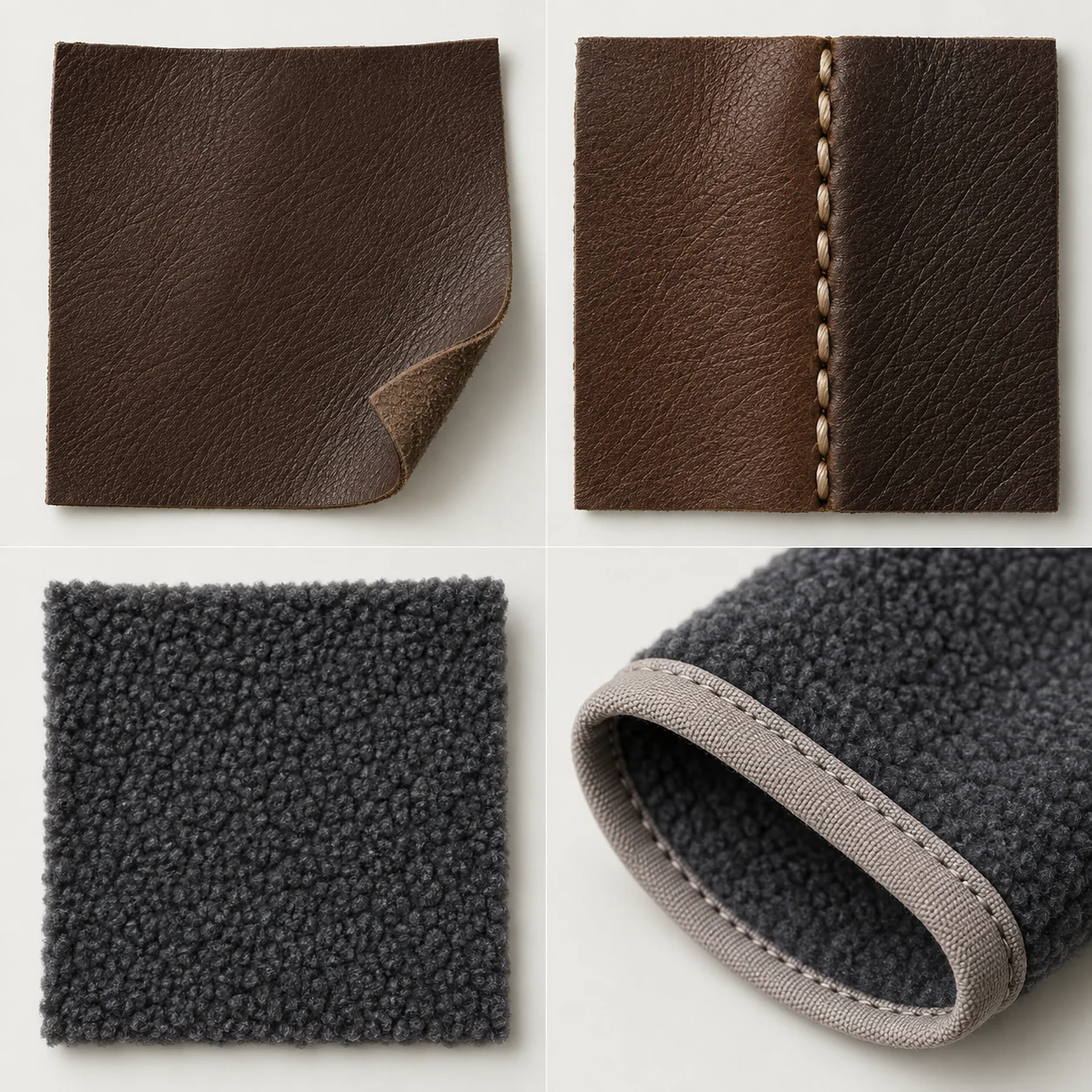Leather surface swatch