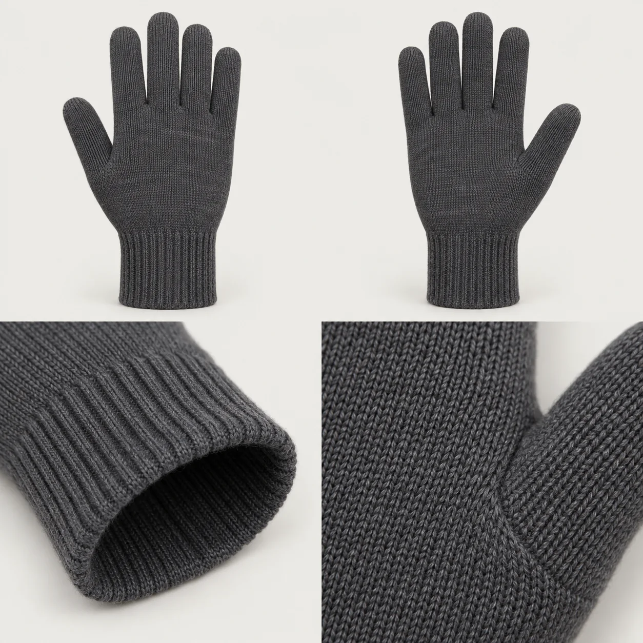 Rib Cuff Knit, hand-back development reference
