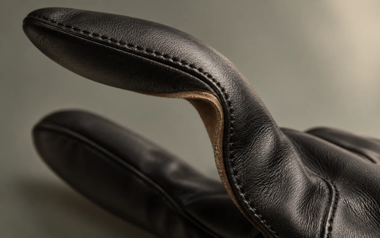 leather material surface and construction detail