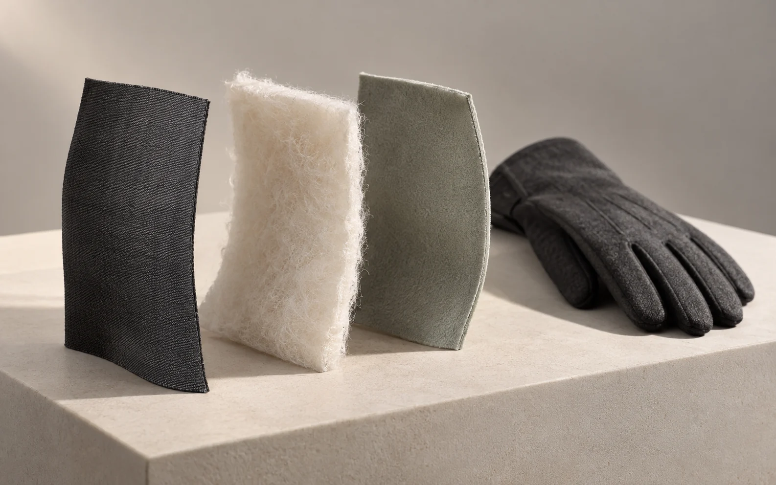 winter material surface and construction detail